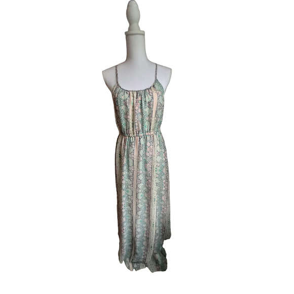 American Eagle Paisley Boho Print Maxi Dress - sheer and flowy - size M - Picture 2 of 16
